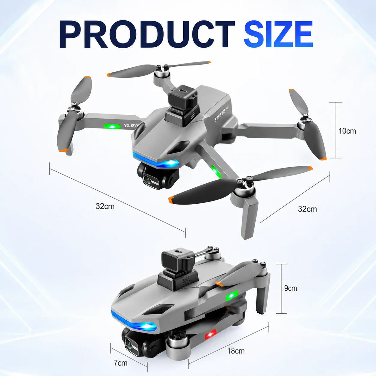 ZNLYRION S135 Drone with GPS Auto Return 8K HD Camera 360° Obstacle Avoidance, 5G WIFI FPV Brushless Motor
