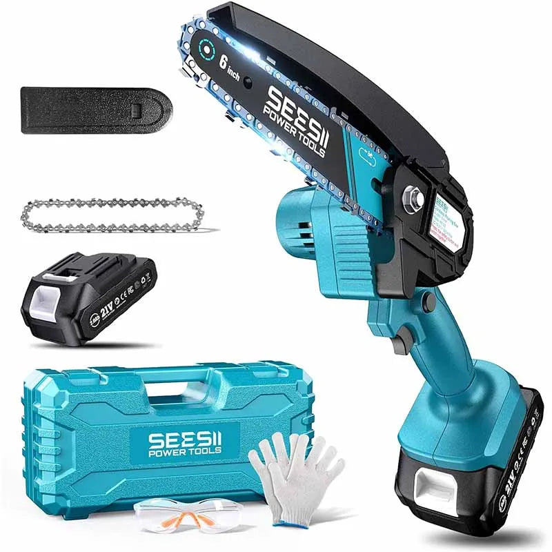 Seesii Cordless Mini Chainsaw Compatible With Makita 18V Battery