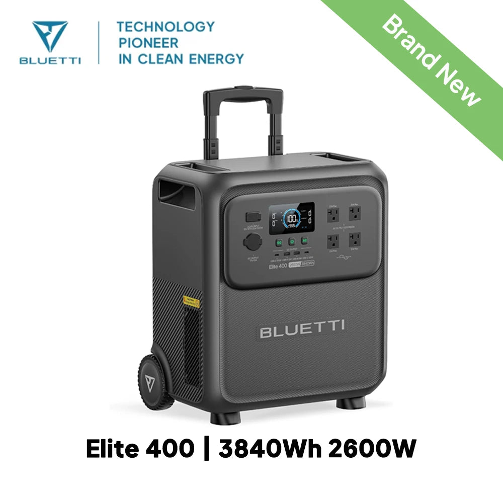 BLUETTI Elite 400 Portable Power Station Solar Generator Backup Appliance