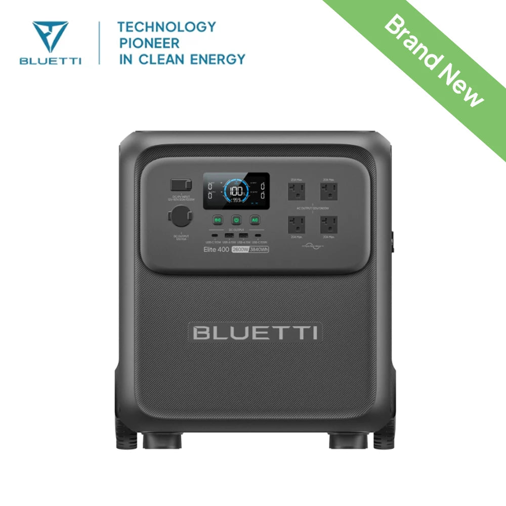 BLUETTI Elite 400 Portable Power Station Solar Generator Backup Appliance