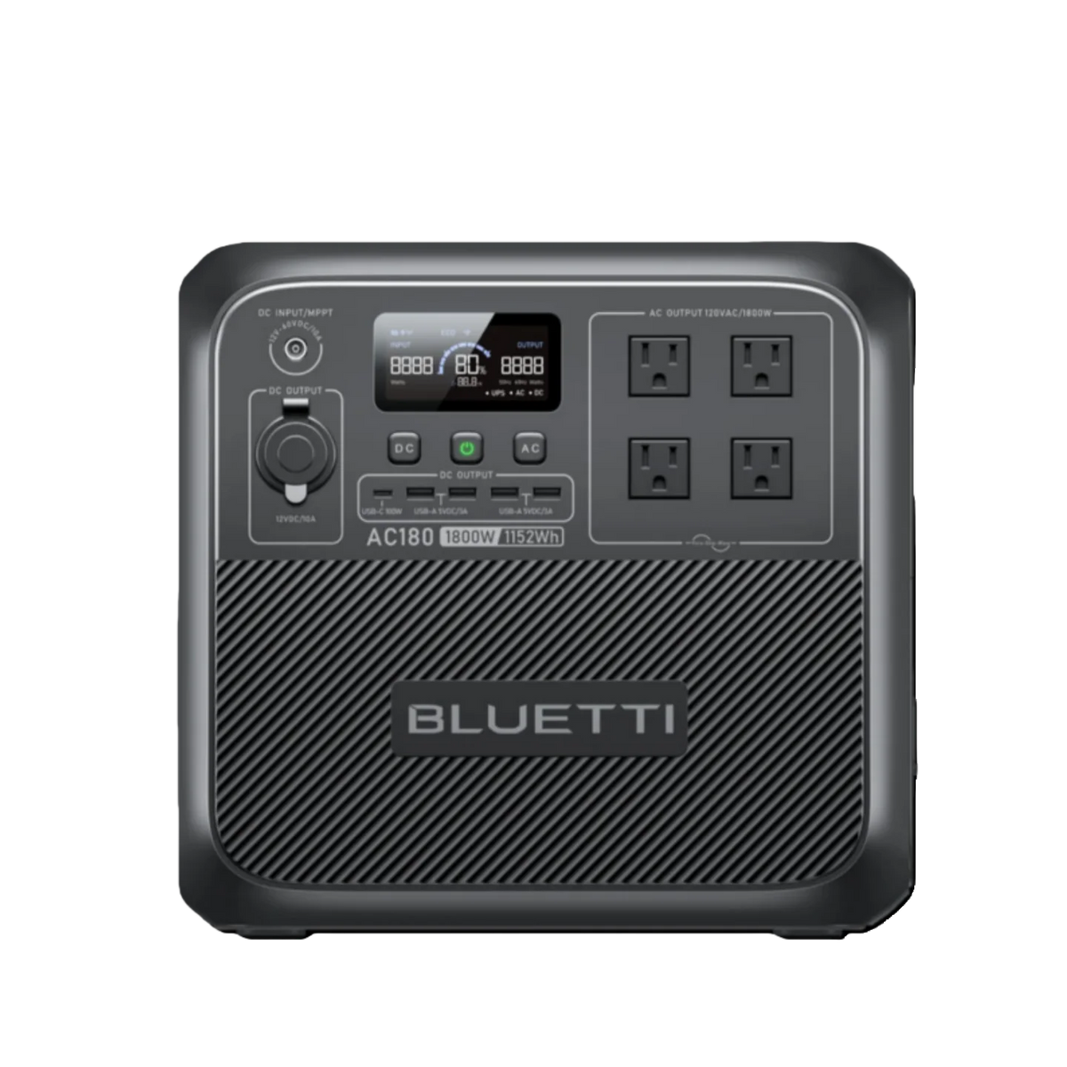 BLUETTI AC180 Portable Power Station With Solar Charging