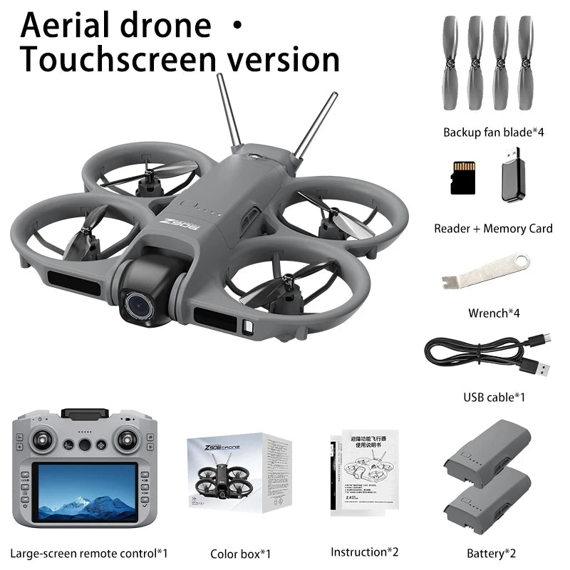 Lenovo Z906 4K 8K Drone 5G Brushless Anti Drop Four Axis Long-Range Obstacle Avoidance Foldable Quadcopter RC GPS Dron