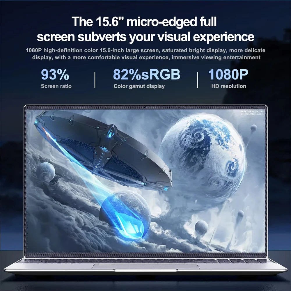 15.6" Portable intel Core i9-9900U Windows 11 Pro 16GB RAM 1/2TB SSD Fingerprint keypad backlight Office Gaming Laptop