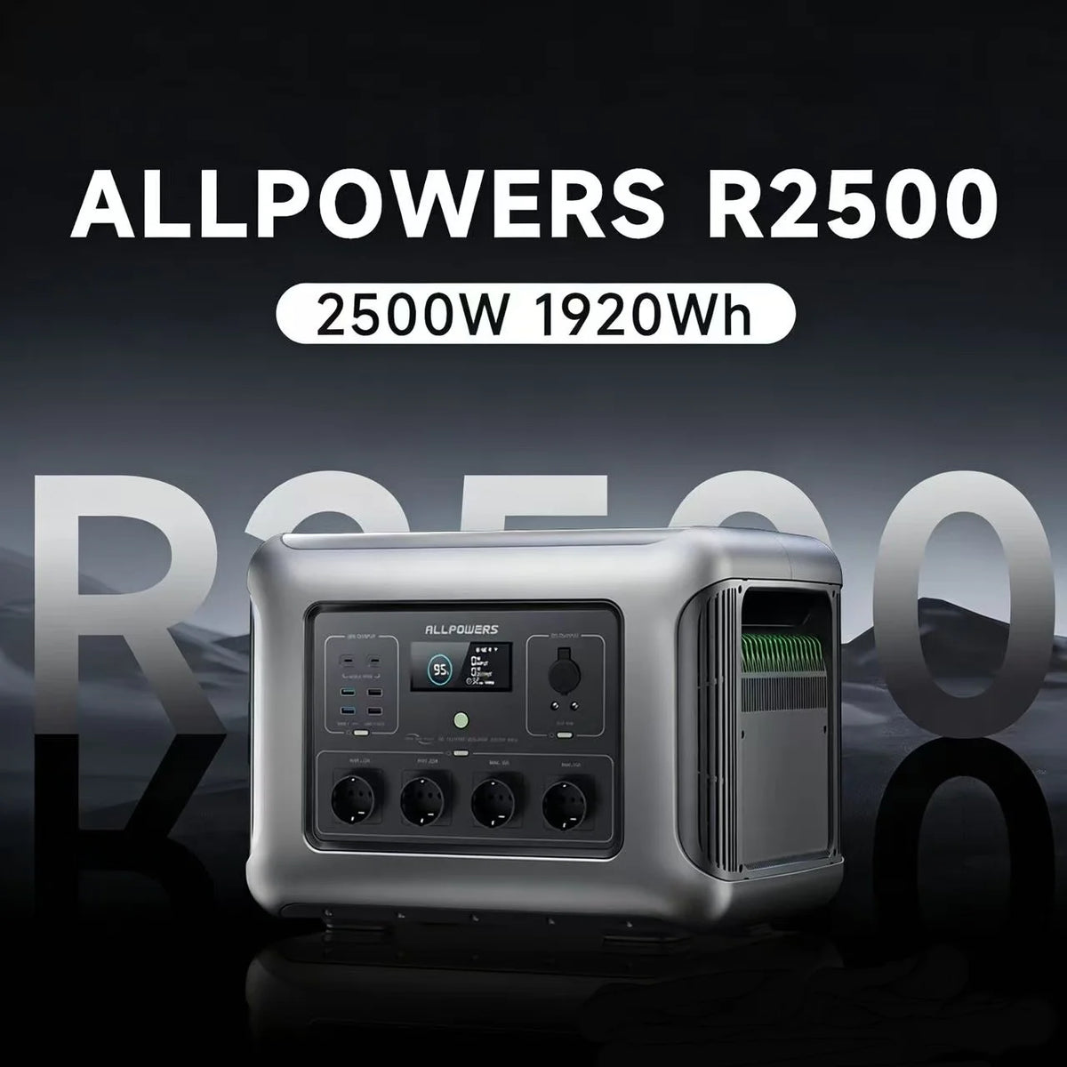 ALLPOWERS R2500 Solar Generator 2500W 1920Wh Portable Power Station & SP027 100W Foldable Solar Panels Charger for Camping home