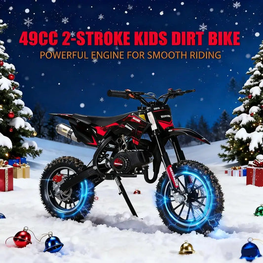 Gas Powered Kids Dirt Bike 49cc 2 Stroke Pocket Motorbike
