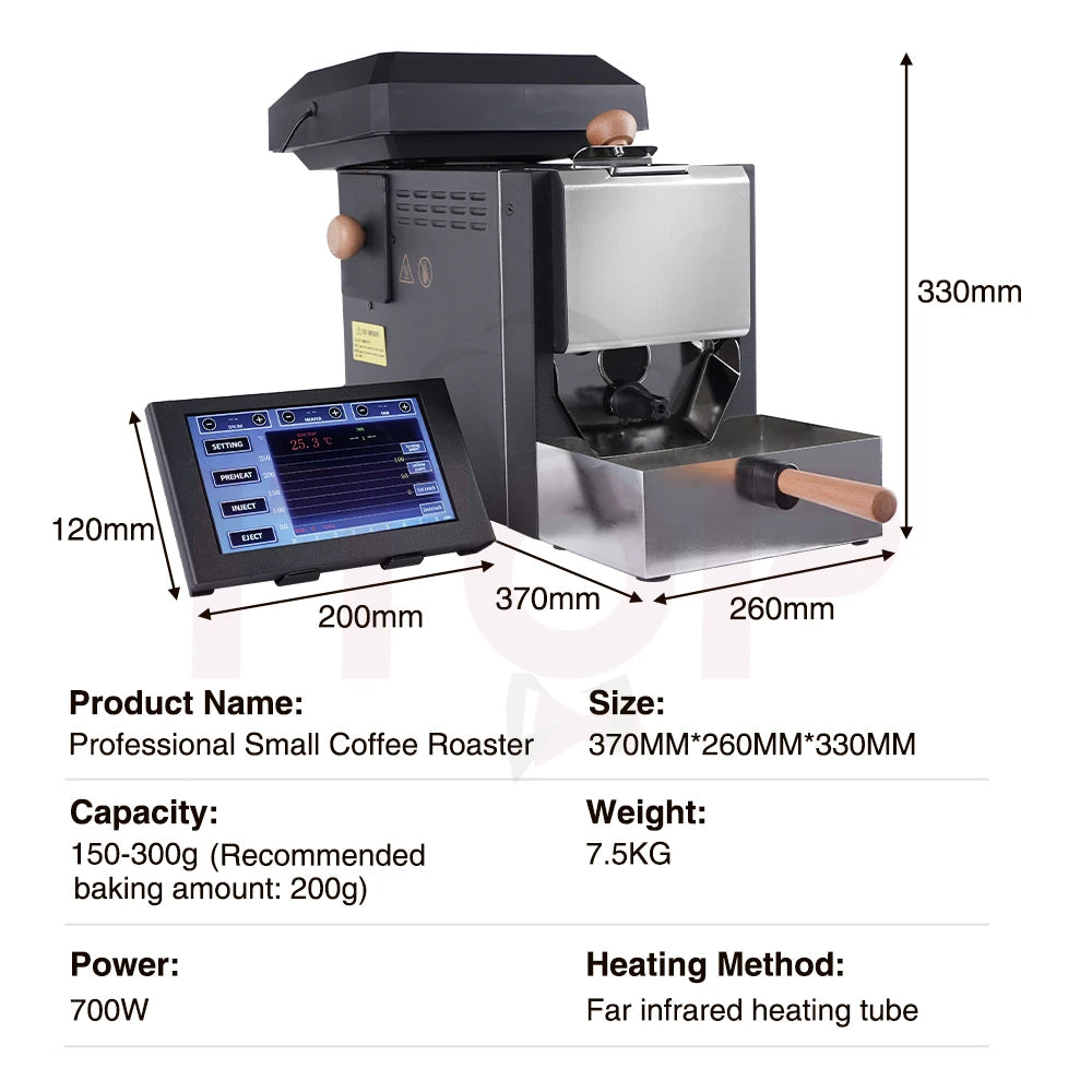 ITOP CBR4 200g Coffee Roaster Dual System Chaff Box