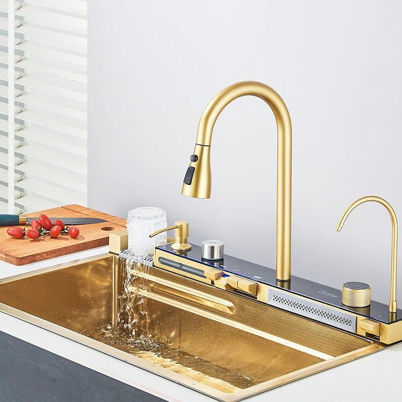 Smart Digital Display Integrated Kitchen Sink Set With Water Purifier