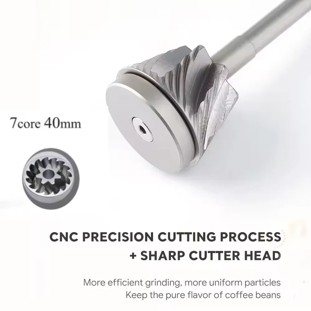 RECAFIMIL Manual Coffee Grinder CNC Adjustable Burr Stainless Steel