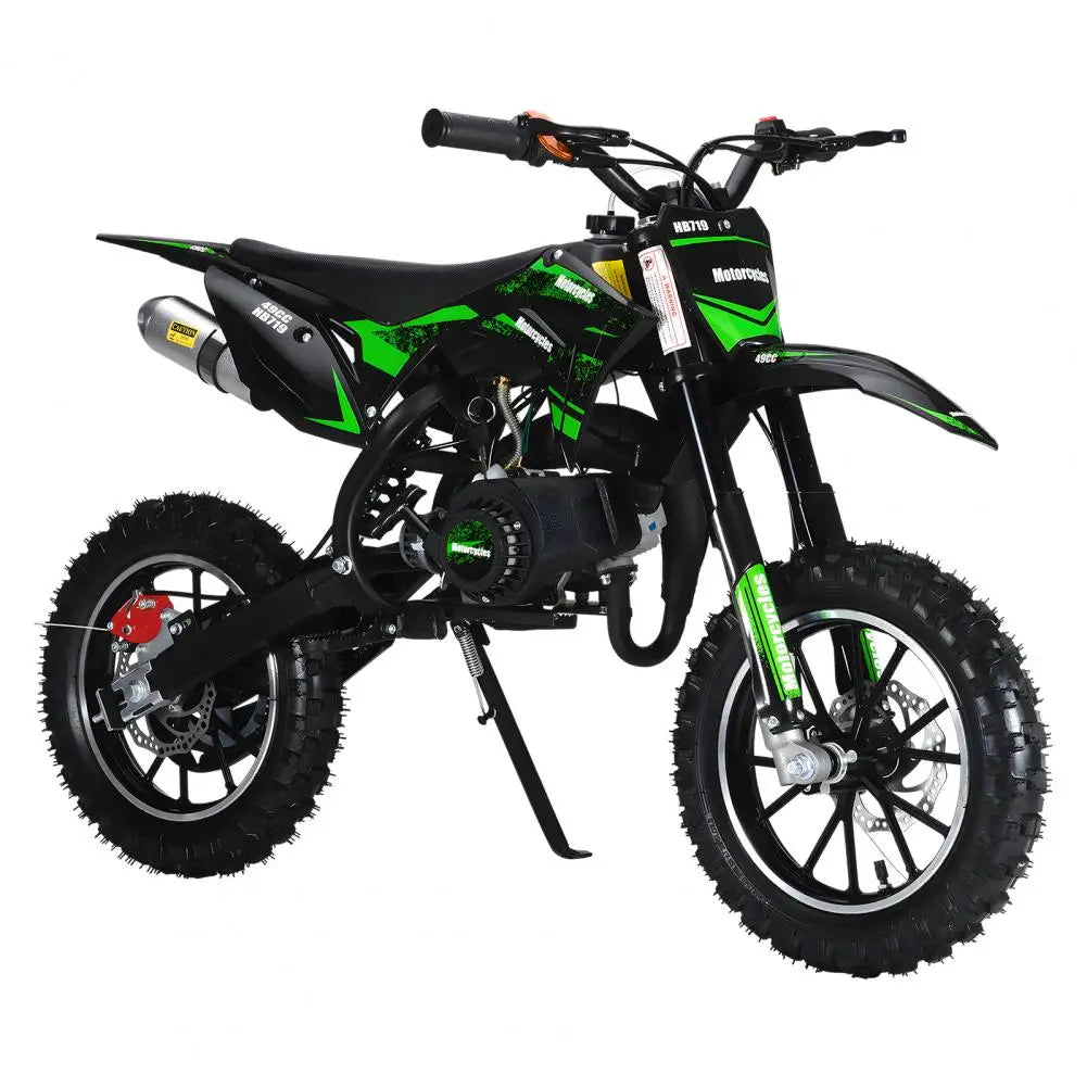 Gas Powered Kids Dirt Bike 49cc 2 Stroke Pocket Motorbike