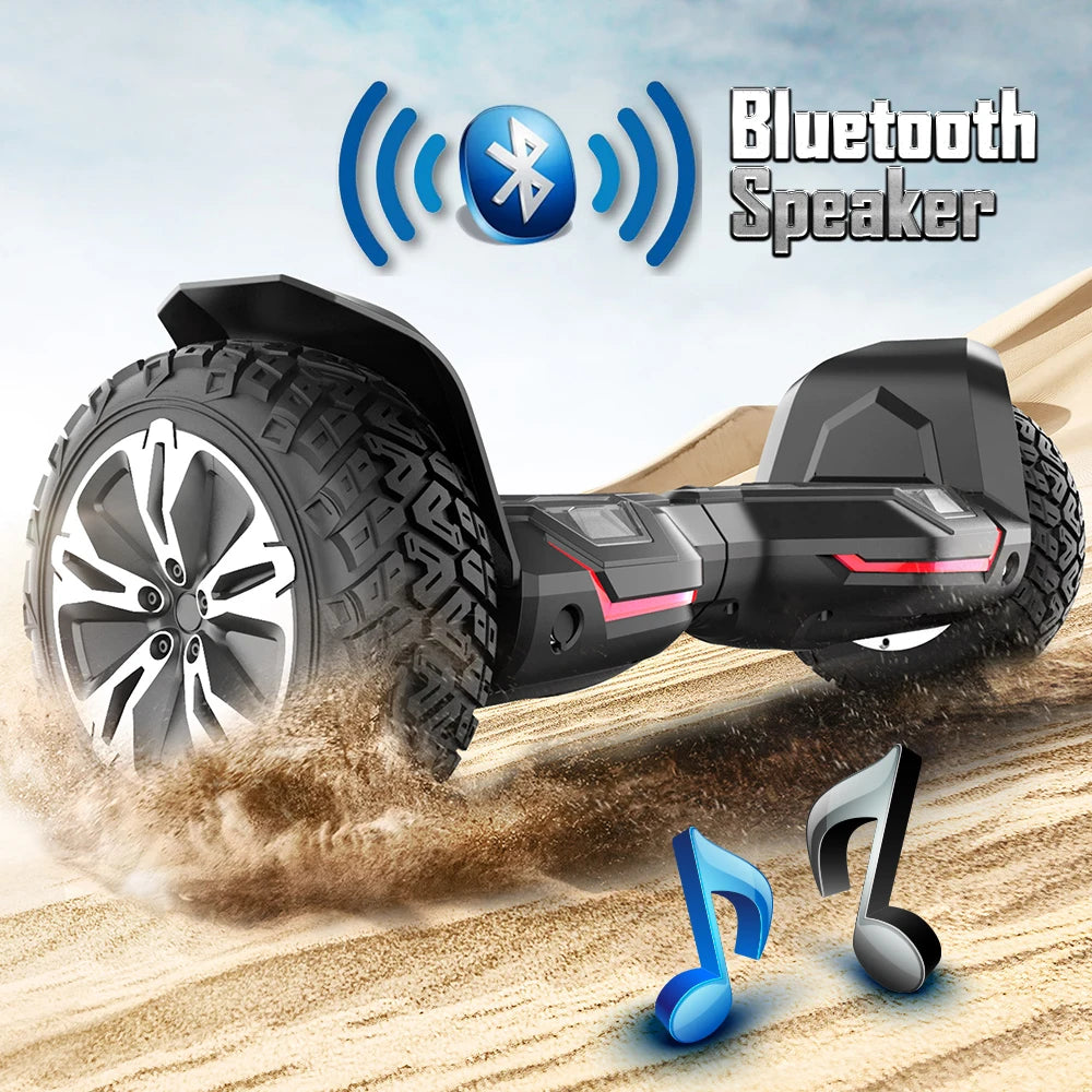 Off-Road Self-Balancing Scooter Dual 350W Motors Led Lights Indoor Outdoor