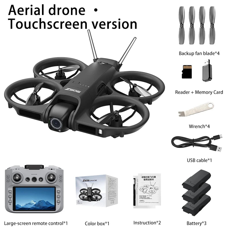 Lenovo Z906 4K 8K Drone 5G Brushless Anti Drop Four Axis Long-Range Obstacle Avoidance Foldable Quadcopter RC GPS Dron