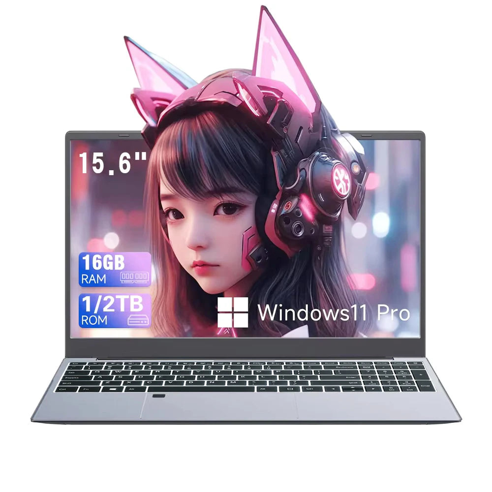 15.6" Portable intel Core i9-9900U Windows 11 Pro 16GB RAM 1/2TB SSD Fingerprint keypad backlight Office Gaming Laptop
