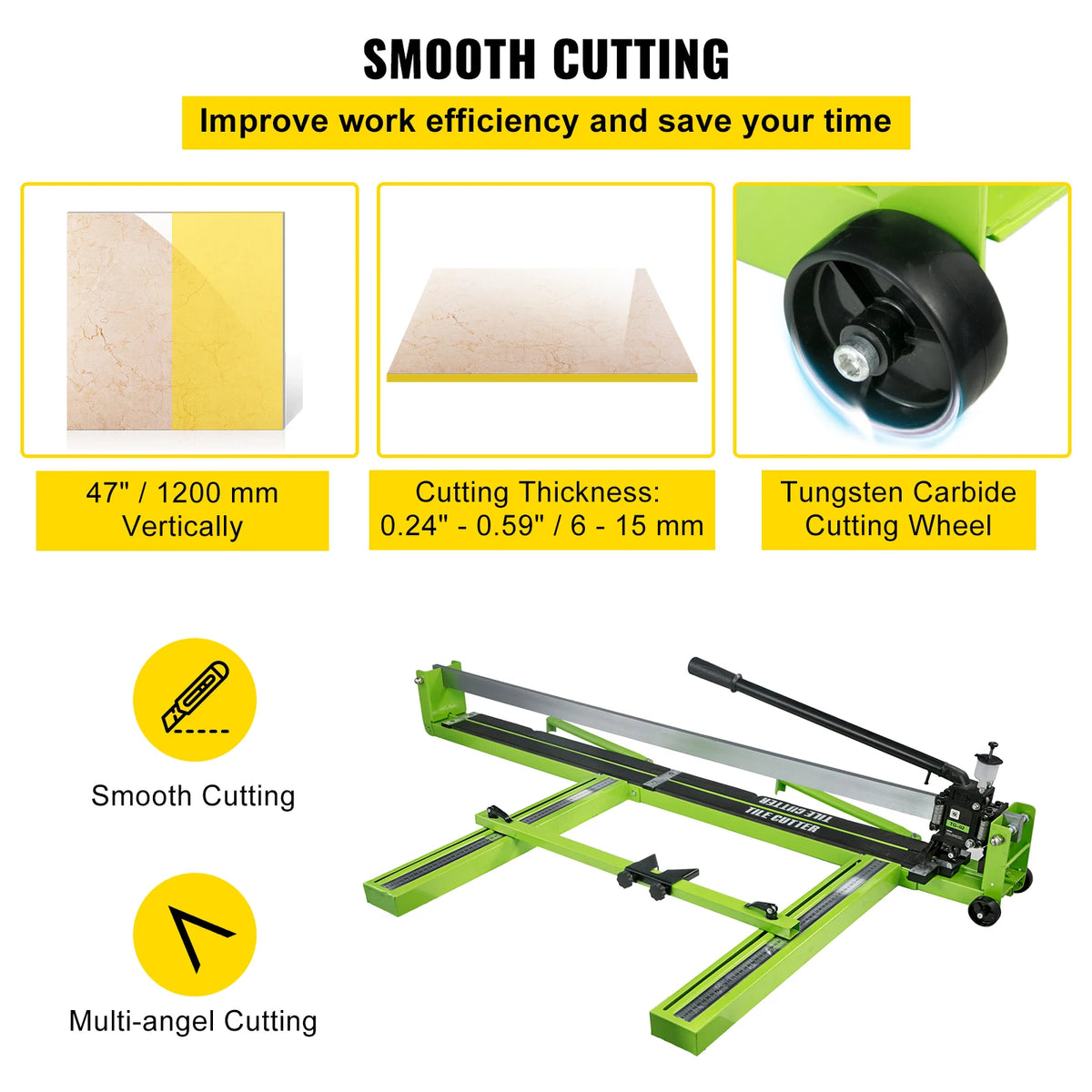 Professional Manual Tile Cutter With Infrared Laser Positioning