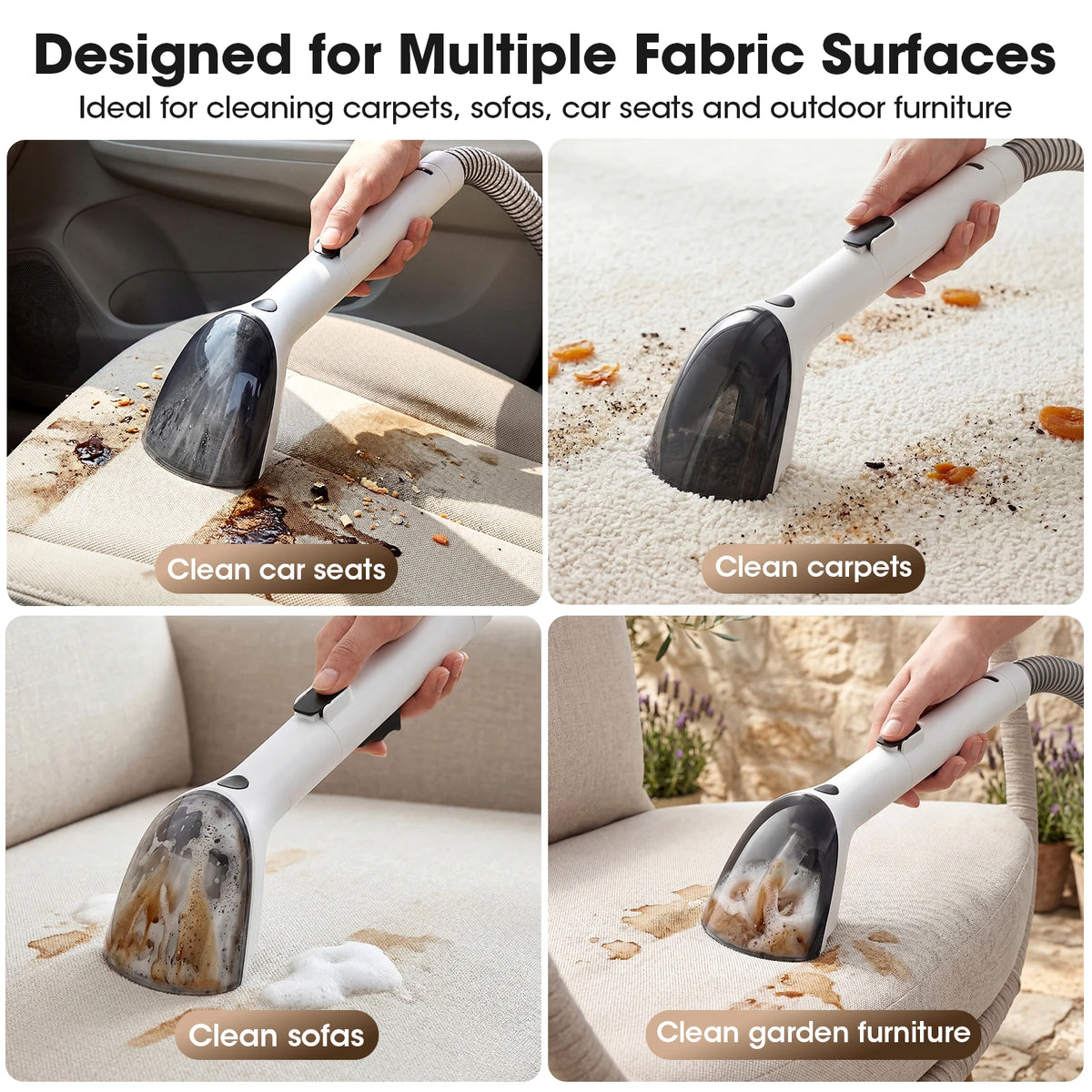 Lubluelu Portable Carpet And Upholstery Spot Cleaner Machine
