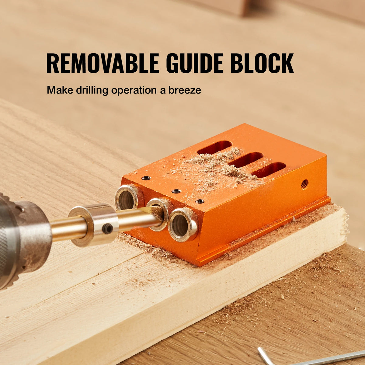 SucceBuy Adjustable Pocket Hole Jig Kit With Drill Accessories