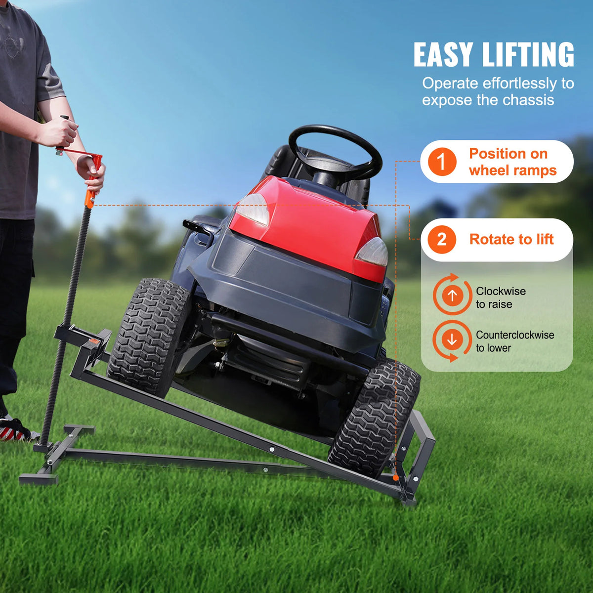 Succebuy Adjustable Hydraulic Lawn Mower Lift For Tractors