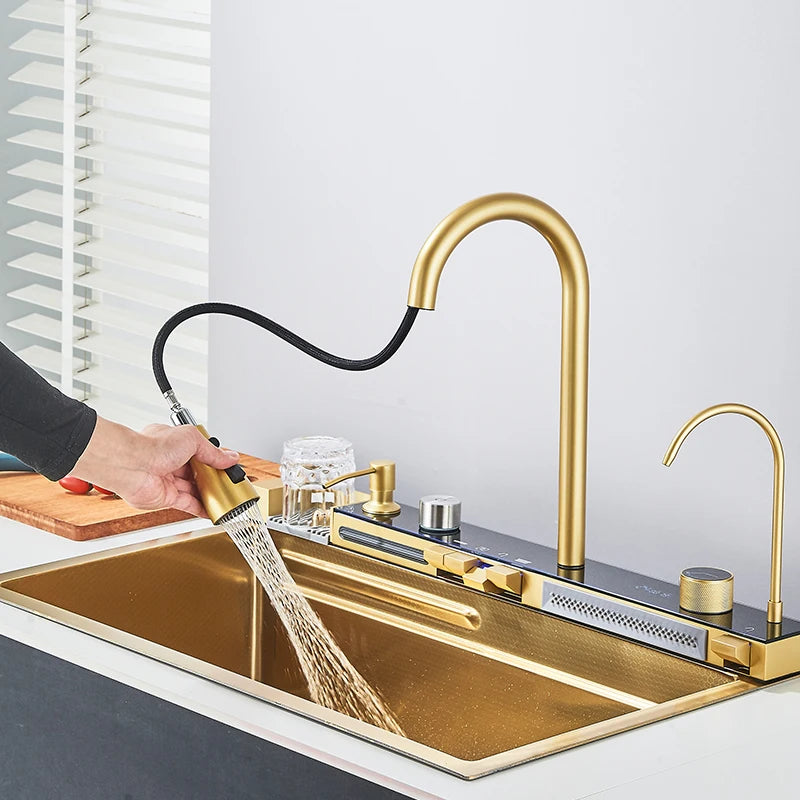 Smart Digital Display Integrated Kitchen Sink Set With Water Purifier