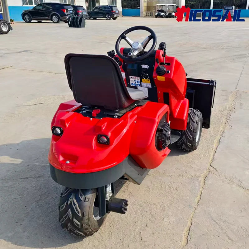1.5 Ton Mini Three-wheel Skid Steer Loader - EPA Compliant Great For Animal Husbandry Construction & Farm EUR5 Certified