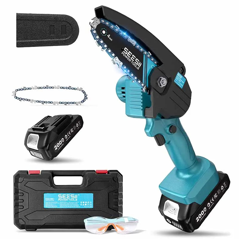 Seesii Cordless Mini Chainsaw Compatible With Makita 18V Battery