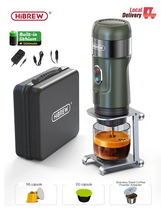 HiBREW Wireless Portable Espresso Machine for Nespresso and Dolce Gusto