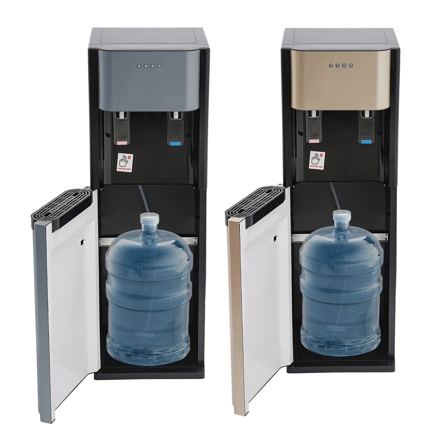 110V Bottom Loading Water Dispenser 304 Stainless Steel Liner Hot Cold Water Cooler Floor Standing Drinking Water Machine