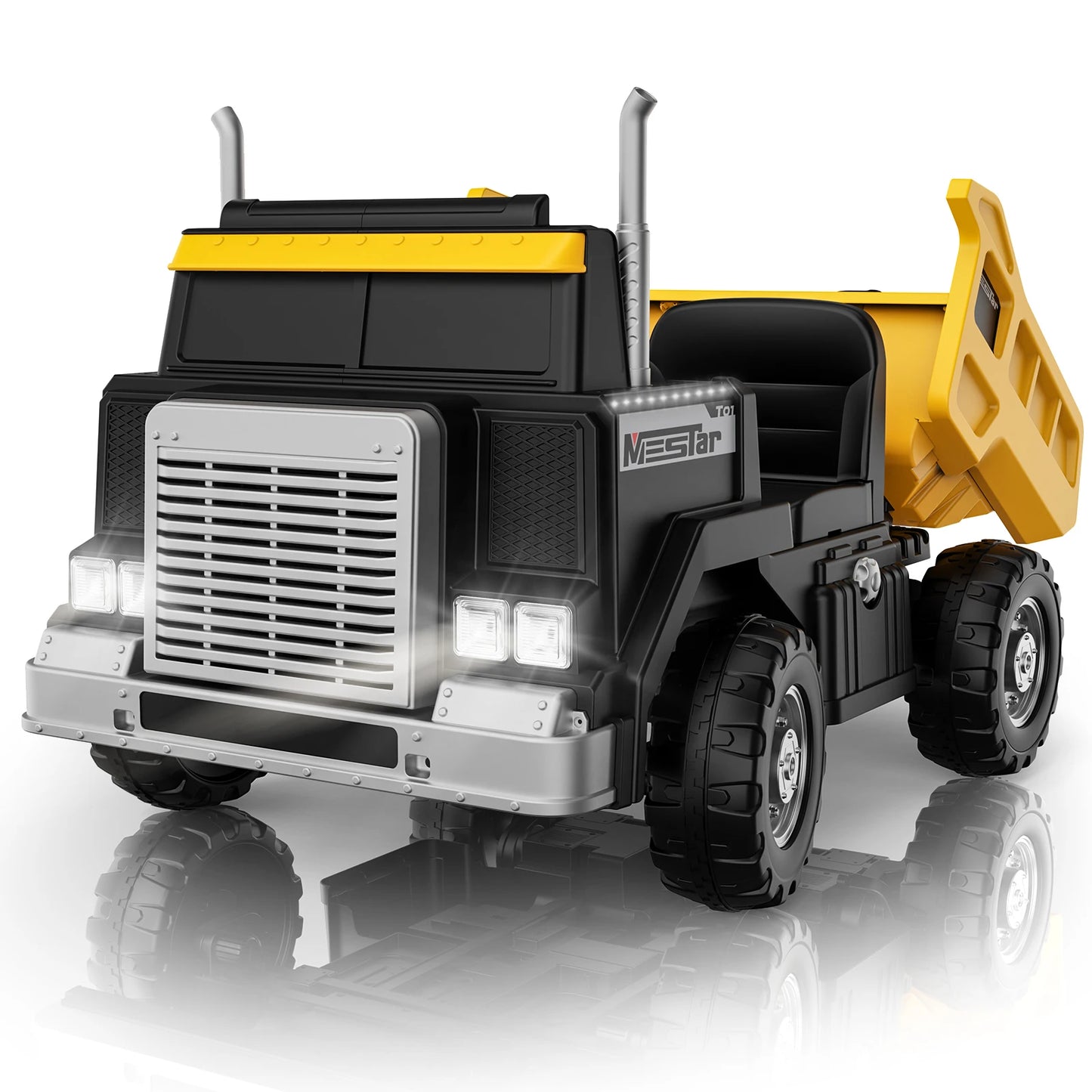 LIGIANT 24V Ride On Dump Truck 4WD Kids Remote LED