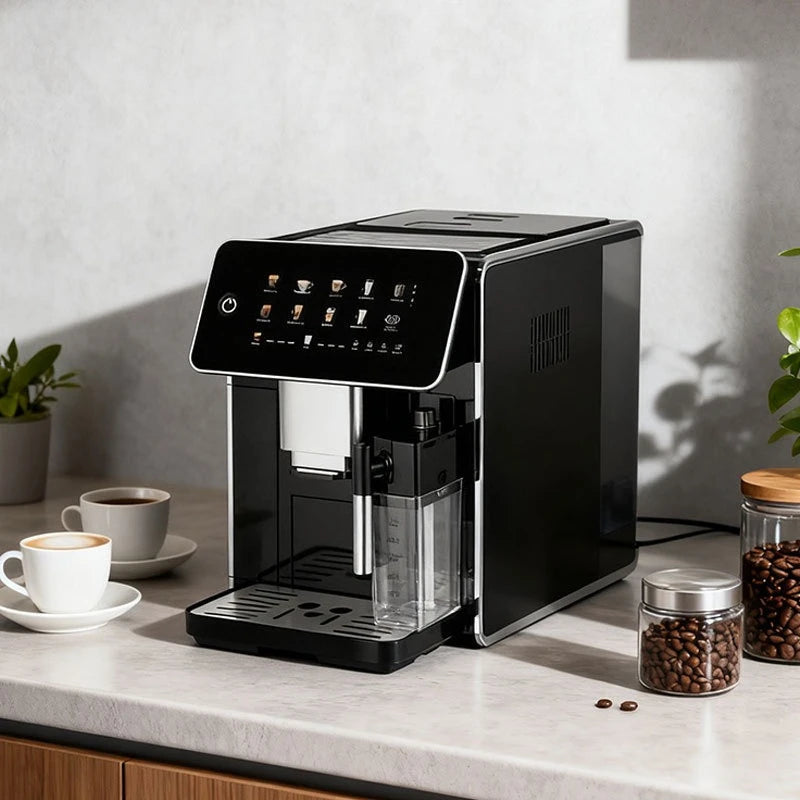 Full Automatic Espresso Maker With Thermoblock Heating System And Grinder