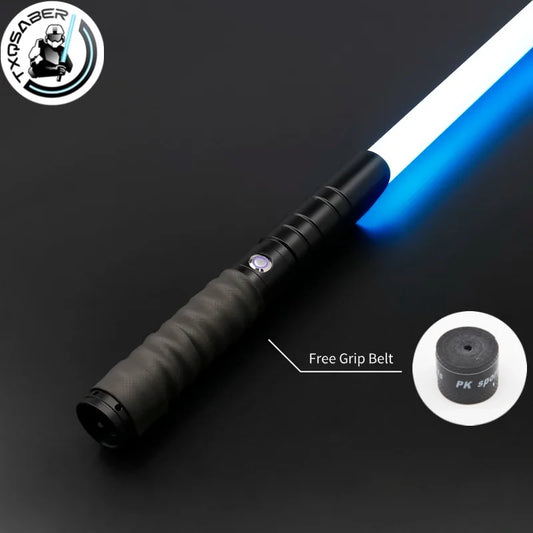 TXQSABER Heavy Dueling Smooth Swing RGB Lightsaber Metal Hilt Bluetooth Colors Change Blaster Jedi Sword Cosplay Kids Toys