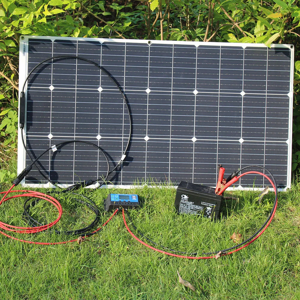 DGSUNLIGHT 100w 200w 12v Portable Solar Panel Flexible 18V 800W Plate Cells Monocrystalline Silicon