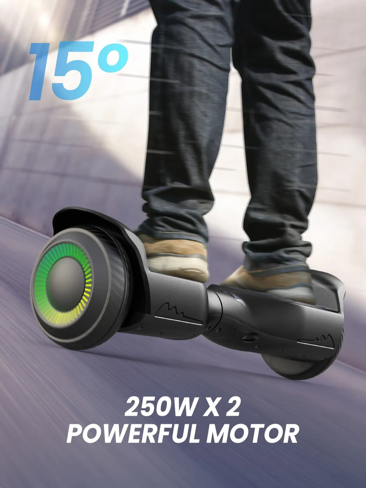 Gyroor Kids All Terrain Self Balancing Hoverboard With LED Bluetooth