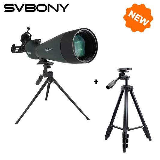 Svbony SV28A Spotting Scopes 25-75x100/20-60x80 FMC Perfect for Beginners in Archery, for Wildlife Watching, Outdoor Adventure