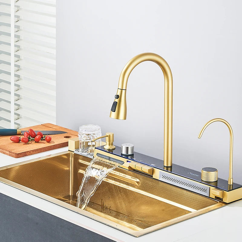 Smart Digital Display Integrated Kitchen Sink Set With Water Purifier