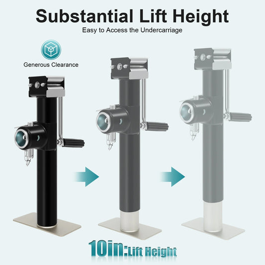 1T Heavy Duty Lifting Jack Steel Car Lifting Jack 10 inch Lift Trailer Jack Profile Floor Jack with Manual Hand Pump For Lifting