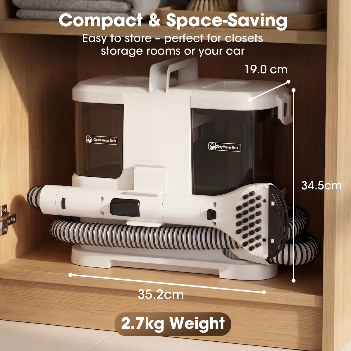 Lubluelu Portable Carpet And Upholstery Spot Cleaner Machine