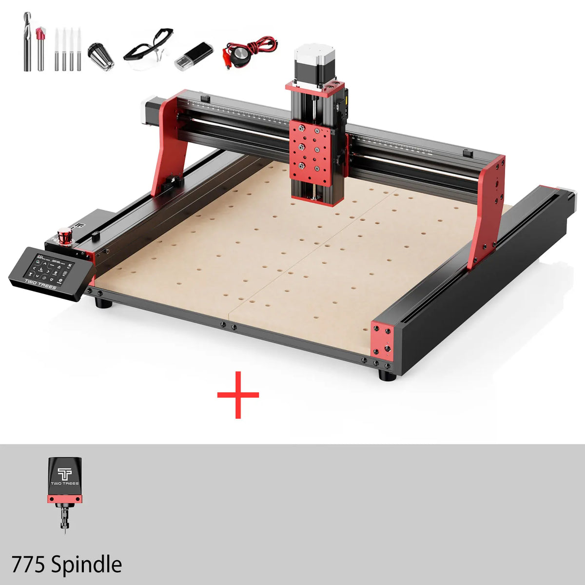 TWOTREES TTC450 Pro CNC Machine 4Axis Metal Cutting Machine For CNC Router Machine And Laser Engraving Cutting Wood GRBL Control