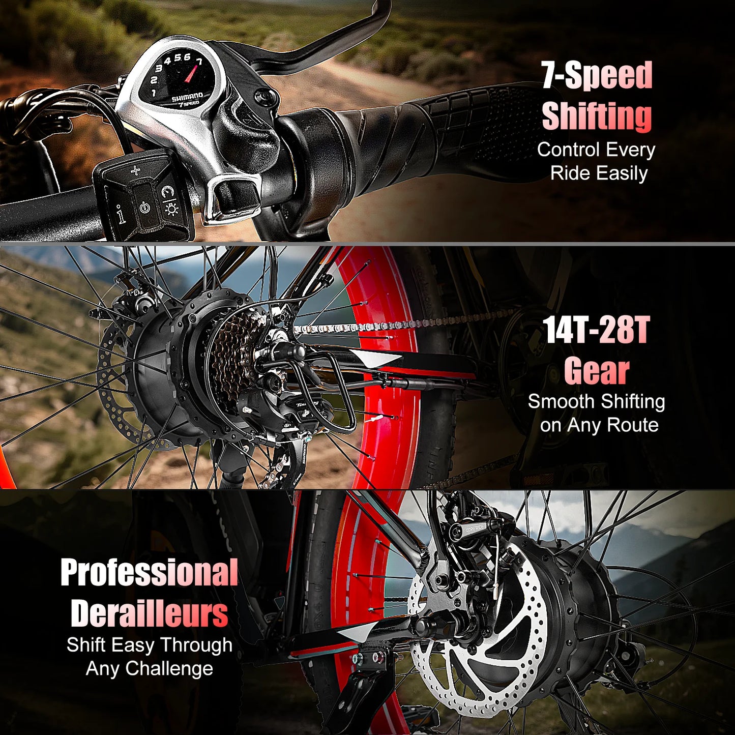 EOEOTWO E01 Heavy Duty Ebike, 400 LBS Capacity, 65Nm High Torque, Front Suspension, Rear Rack, 5 Riding Modes, Phone Holder with Charging