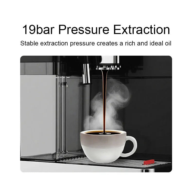 Full Automatic Espresso Maker With Thermoblock Heating System And Grinder