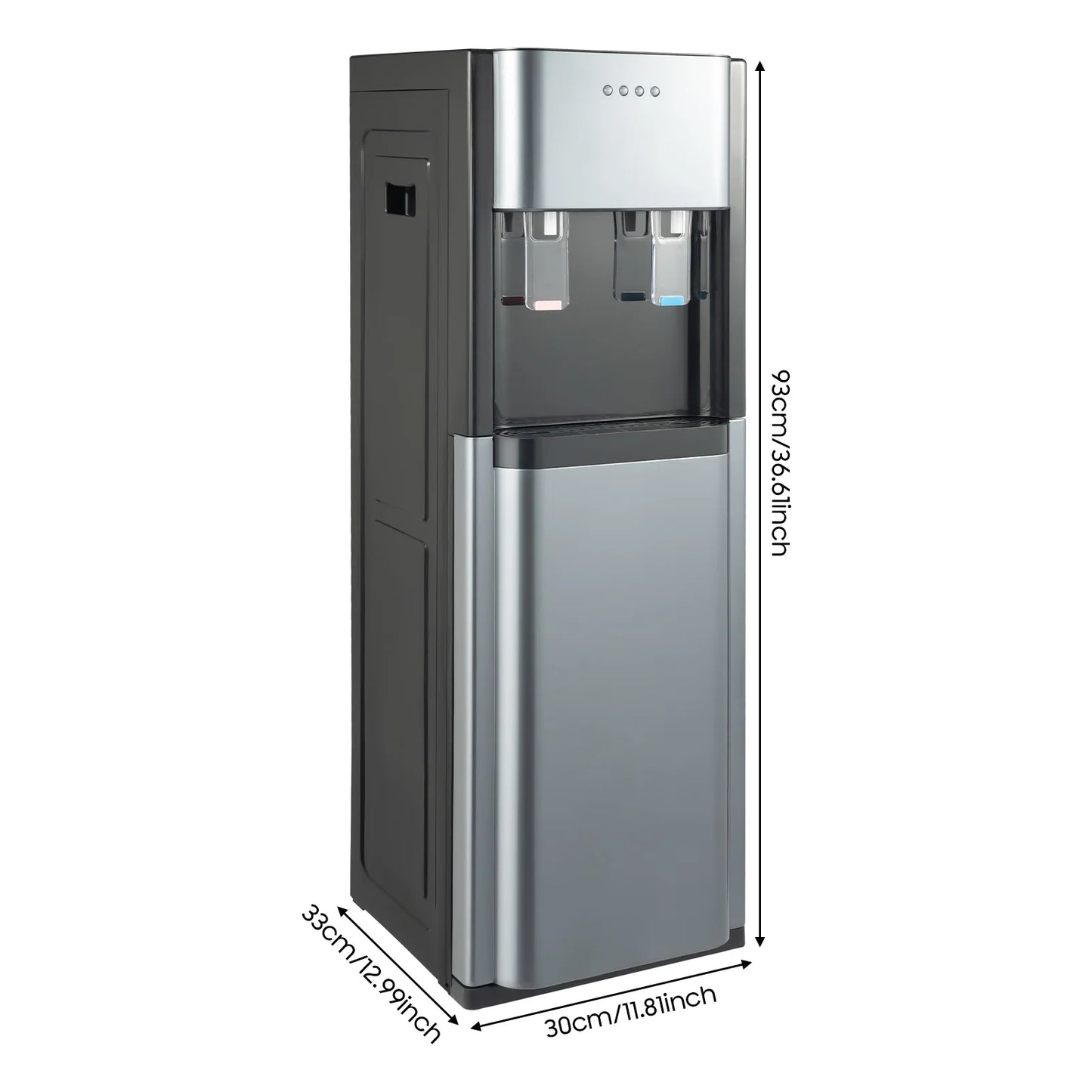 110V Bottom Loading Water Dispenser 304 Stainless Steel Liner Hot Cold Water Cooler Floor Standing Drinking Water Machine