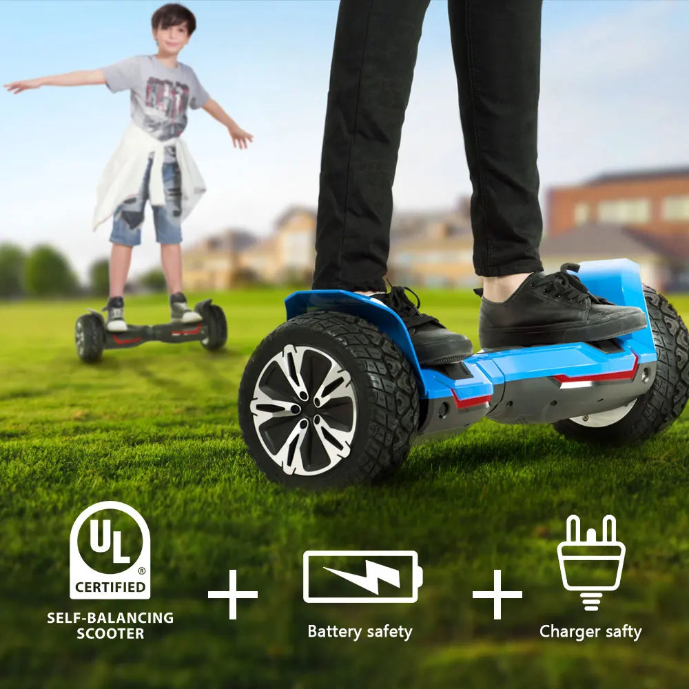 Off-Road Self-Balancing Scooter Dual 350W Motors Led Lights Indoor Outdoor