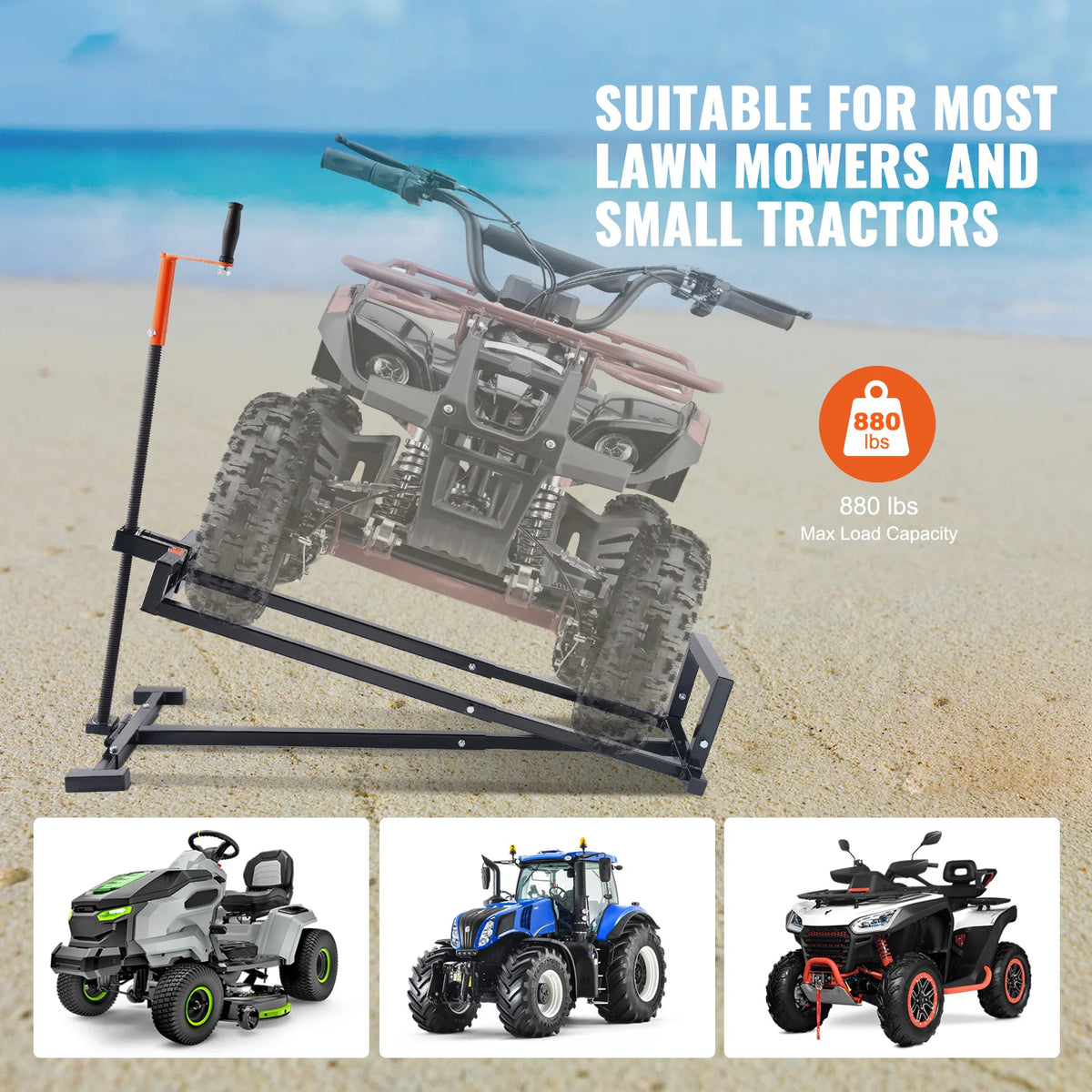 Succebuy Adjustable Hydraulic Lawn Mower Lift For Tractors