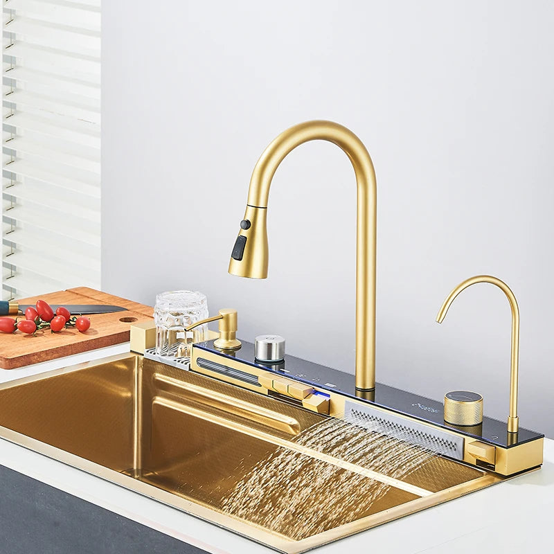 Smart Digital Display Integrated Kitchen Sink Set With Water Purifier