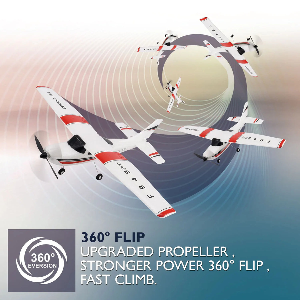 WLtoys F949 2.4G 3D6G 3Ch RC Airplane Fixed Wing Plane Outdoor Toys Drone RTF Upgrade Version Digital Servo F949S With Gyroscope